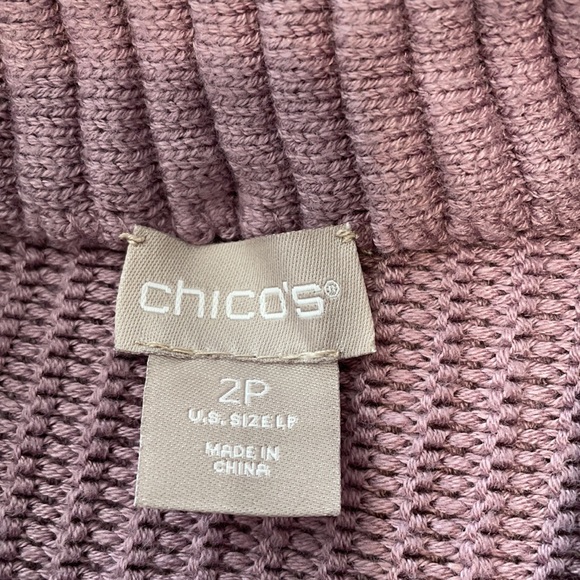 Chico’s Chunky Knit Short Sleeve Sweater 2P - Picture 8 of 9